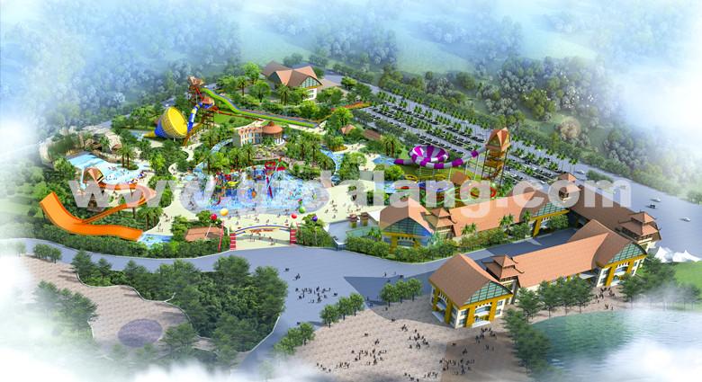 Planning concept for Vinpearl Land Phu Quoc Water Park in Vietnam