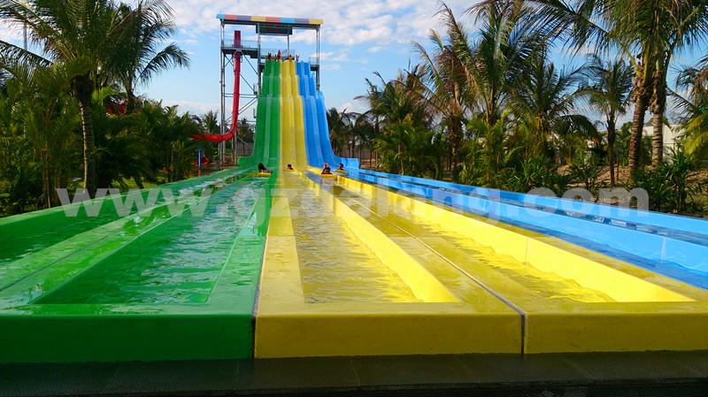 Multi-lane racing slides at Vinpearl Land Phu Quoc Water Park