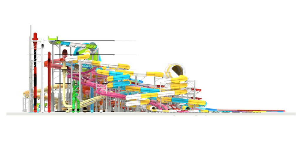 water slide construction