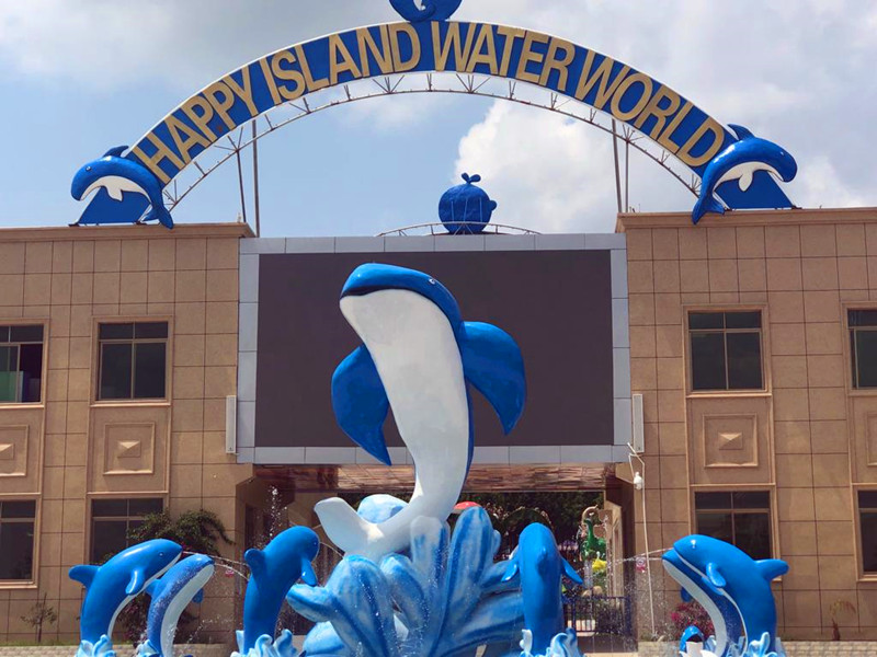 Main entrance of Happy Island Waterworld near Johannesburg, South Africa