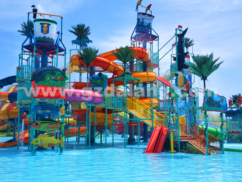 Multi-level family water-play area at Vinpearl Land Nam Hoi An