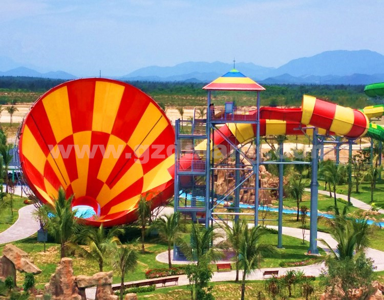Large funnel raft slide at Vinpearl Land Nam Hoi An Water Park